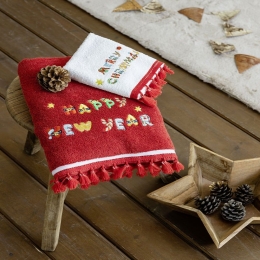 Πετσέτες Χριστουγεννιάτικες Wishes (Σετ 2τμχ) Multi Nima Σετ Πετσέτες 70x140cm