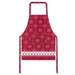 Ποδιά Κουζίνας Χριστουγεννιάτικη Christmas Day Red-White Nima