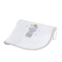 Κουβέρτα Βρεφική Πικέ Magic Party White-Beige Nima Λίκνου 80x110cm 100% Βαμβάκι