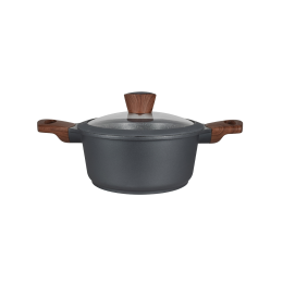 Κατσαρόλα 01-1131 Stone 20Cm Χυτό Αλουμίνιο Anthracite Estia 20cm Αλουμίνιο