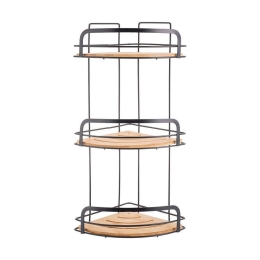 Ραφιέρα Μπάνιου Γωνιακή 3 Θέσεων Essentials 02-12786 49x19,5x19,5cm Natural Estia Bamboo