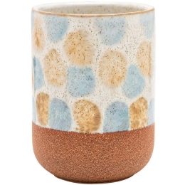 Ποτηροθήκη Glaze 02-13400 7,5x7,5x9,5cm Multi Estia Πηλός