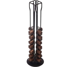 Βάση Για Κάψουλες Nespresso 01-19907 12x12x39cm Black Estia Μέταλλο