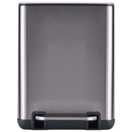 Κάδος Απορριμμάτων Cubic Soft Close 02-20934 24,1x21,3x31,6cm 6lt Inox Estia Ανοξείδωτο Ατσάλι
