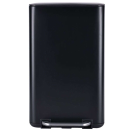 Κάδος Απορριμμάτων Cubic Soft Close 01-20996 36,2x33,5x62,1cm 30lt Black Estia Μέταλλο