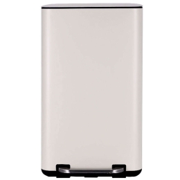 Κάδος Απορριμμάτων Cubic Soft Close 01-21009 36,2x33,5x62,1cm 30lt Ivory Estia Μέταλλο