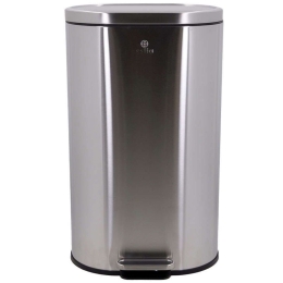 Κάδος Απορριμμάτων Ovoid Soft Close 02-21467 36,5x31,2x60,8cm 30lt Inox Estia Μέταλλο
