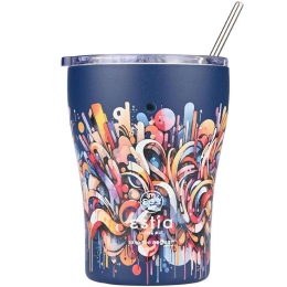 Ποτήρι - Θερμός Με Καλαμάκι Save The Aegean Vibrant Vortex 01-22921 350ml Multi Estia