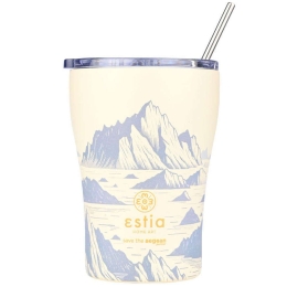 Ποτήρι - Θερμός Με Καλαμάκι Save The Aegean Alpine Essence 01-23010 350ml Multi Estia