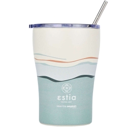 Ποτήρι - Θερμός Με Καλαμάκι Save The Aegean Ecozen Horizon 01-23041 350ml Multi Estia