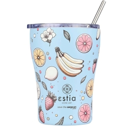 Ποτήρι - Θερμός Με Καλαμάκι Save The Aegean Subdued Harvest 01-23058 350ml Multi Estia