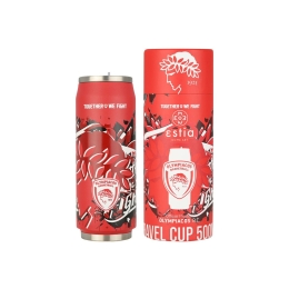Θερμός Travel Cup Olympiacos BC Edition Together We Fight 00-27100 500ml Red Estia