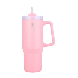 Θερμός Straw Tumbler XL Save The Aegean 01-28688 900ml Blossom Rose Estia