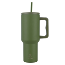 Κούπα - Θερμός Με Καλαμάκι Tumbler XL Save The Aegean 01-32173 1,2Lt Forest Spirit Estia