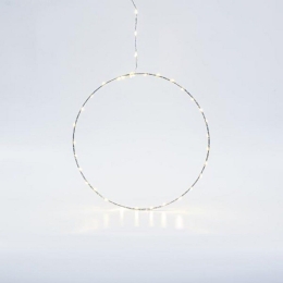Δαχτυλίδι Φωτιζόμενο 30Led/15Led 600-22413 30cm 2500-3500K IP44 Silver