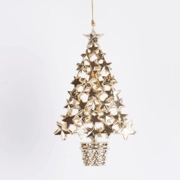 Χριστουγεννιάτικο Δεντράκι 600-46441 16,5cm Gold