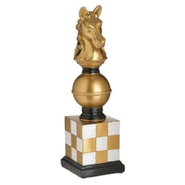 Διακοσμητικό Πιόνι Σκακιού 3-70-039-0049 12x12x39cm Multi Inart Πολυρεσίνη