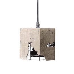 Φωτιστικό Οροφής Grid 1 017670 D13xH12,5cm E27 Cement