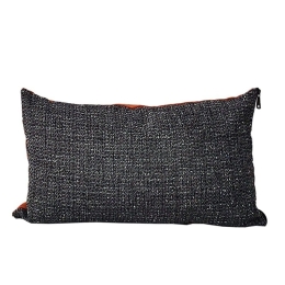 Μαξιλάρι Διακοσμητικό (Με Γέμιση) Tuil 018884 Anthracite-Maroon 45X45 Polyester,Ύφασμα