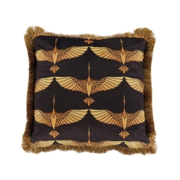 Μαξιλάρι Διακοσμητικό (Με Γέμιση) Garza 018892 Black-Gold 45X45 Ύφασμα