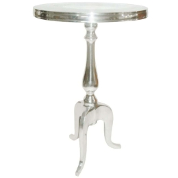 Τραπεζάκι Βοηθητικό Ela 04-0545 36x36x61cm Silver