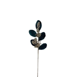 Λουλούδι - Κλαδί 030322 69cm Petrol-Gold
