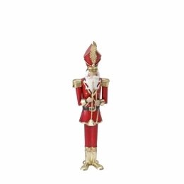 Χριστουγεννιάτικη Φιγούρα Fred 030409 11x9x39cm Red-Gold