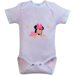 Εσώρουχο Κοντομάνικο Design 62 40-3784/62 Pink-White Disney Baby Νο74/79 100% Βαμβάκι
