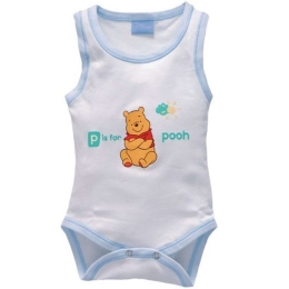 Εσώρουχο Αμάνικο Design 54 40-3793/54 White-Ciel Baby Oliver Νο68/73 100% Βαμβάκι