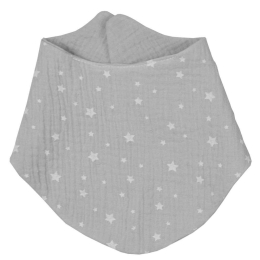 Σαλιάρα Βρεφική Μπαντάνα Σχ. 370 Muslin Grey Baby Oliver 30x30cm