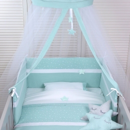 Βρεφικό Σετ 2Τμχ Des: 373-Muslin Mint Baby Oliver Μουσελίνα