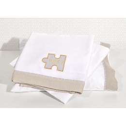 Σεντόνια Βρεφικά 48-8706/64 (Σετ 3τμχ) Miffy Beige Κούνιας 100% Βαμβάκι