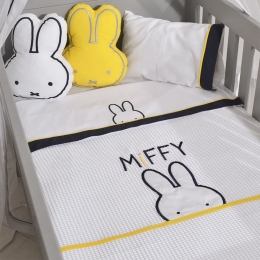 Κουβέρτα Βρεφική Πικέ 48-8720/61 Blue Jean Miffy Κούνιας 100% Βαμβάκι