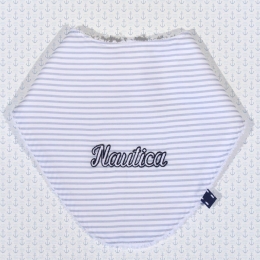 Σαλιάρα Μπαντάνα 49-9747/905 Grey Nautica 100% Βαμβάκι