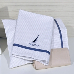 Σεντόνια Βρεφικά 49-9704/924 (Σετ 3τμχ) Beige Nautica Λίκνου 75x110cm 100% Βαμβάκι