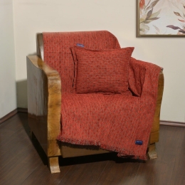 Ριχτάρι 49-10102/1106 Red Nautica Τριθέσιο 180x300cm Chenille-Πολυέστερ