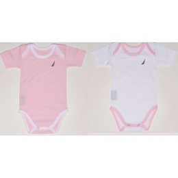 Εσώρουχα (Σετ 2Τμχ.) 46-2010 Κοντομάνικο Pink Nautica Νο80/85 100% Βαμβάκι