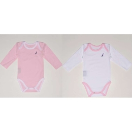 Εσώρουχα (Σετ 2Τμχ.) 46-2011 Μακρυμάνικο Pink Nautica Νο74/79 100% Βαμβάκι