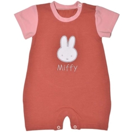 Φορμάκι Καλοκαιρινό Design 17 48-8752-74/17 Με Κέντημα Dark Pink Miffy Νο74/79 Βαμβάκι-Elastane