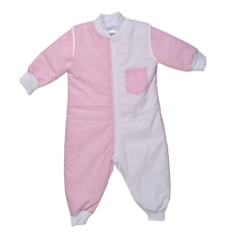 Υπνοφόρμα Με Αποσπώμενα Μανίκια Des.12 Pink Baby Oliver 0-1 ετών Βαμβάκι-Πολυέστερ