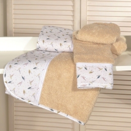 Πετσέτες Βρεφικές Σχέδιο 404-1 (Σετ 2τμχ) Beige Baby Oliver Σετ Πετσέτες 70x120cm 100% Βαμβάκι