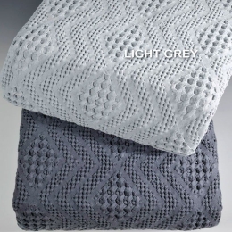 Κουβέρτα ΣΧ.871 L.Grey Down Town Μονό 170x240cm 100% Βαμβάκι