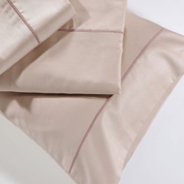 Σεντόνι S250/11 Με Λάστιχο Pudra Down Town Υπέρδιπλo 165X235cm 100% Βαμβακοσατέν