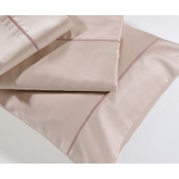 Παπλωματοθήκη S250/11 (Σετ 2τμχ) Powder Pink Down Town Μονό 175x245cm 100% Βαμβακοσατέν
