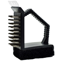 Βούρτσα Καθαρισμού Ψησταριάς Bbq V0362 12,7x12x6,1cm Black Kaiser Ορείχαλκος