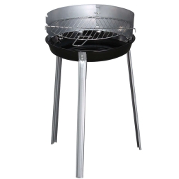 Ψησταριά Κάρβουνου Charcoal Bbq 02XZ22015 38x57cm Silver-Black Kaiser Πορσελάνη,Μέταλλο