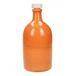 Μπουκάλι Λαδιού Maiolica Κεραμικό Orange 500ml Brandani Κεραμικό