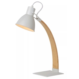 Φωτιστικό Γραφείου Curf 03613/01/31 20x40x54cm 1xE27 60W White-Natural Lucide