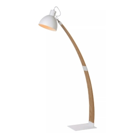 Φωτιστικό Δαπέδου Curf 03713/01/31 32,5x90x143cm 1xE27 60W White-Natural Lucide