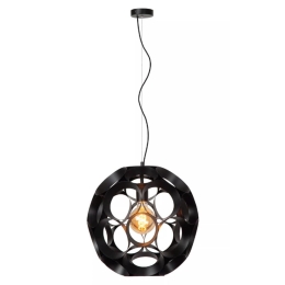 Φωτιστικό Οροφής Hannelore 10423/40/30 10x170,8cm 1xE27 40W Black Lucide